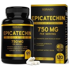 에피카테킨 추출물 1회 제공량당 750mg - (120캡슐) - 마른 근육 산화질소 미오스타틴 억제제 체력 지구력 펌프 및 증가 지원 - GMO 프리 및 비건 보충제 -, 1개 상세 이미지