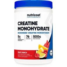Nutricost Creatine Monohydrate Micronized Powder 500G 크레아틴 모노하이드레이트 파우더 무맛 500g, 1개 상품 이미지