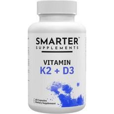 Vitamin D3 K2 5000 IU with BioPerine - Includes Vitamin K2 MK7 and Calcium - Maximum Absorption Tech, 1개, 60정 상품 이미지