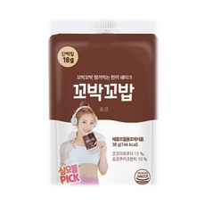 꼬박꼬밥 초코 식사대용 단백질 쉐이크, 38g, 5개 상세 이미지