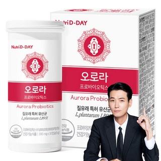 뉴트리디데이 오로라 프로바이오틱스 질유래 유산균, 30정, 1개 상품 이미지