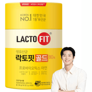 락토핏 골드 80포, 160g, 1개 상품 이미지