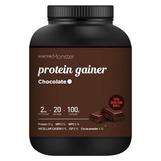 베네틴 몬스터 벌크업 프로틴 게이너 보충제 초코맛, 2kg, 1개 상품 이미지