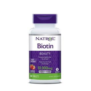 나트롤 비오틴 10000mcg 스트로베리 타블렛, 60정, 1개 상품 이미지