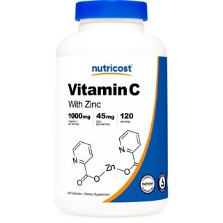 뉴트리코스트 비타민 C 1000mg 아연 캡슐, 240정, 1개 상세 이미지