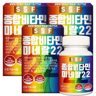 순수식품 종합 멀티 비타민 미네랄, 90정, 1개 상세 이미지