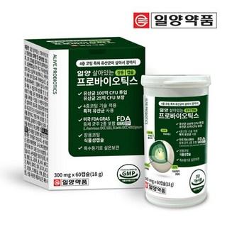 일양약품 일양 살아있는 프로바이오틱스 장용 캡슐 18g, 60정, 1개 상품 이미지