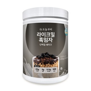 오늘부터 라이크밀 흑임자맛 단백질 쉐이크 프로틴 맛있는 식사대용 한끼 대용량 파우더, 450g, 1개 상세 이미지