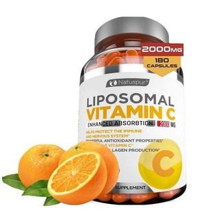 Vitology Labs (미국) 2000MG 리포조말 비타민C 180정, 180정, 1개 상품 이미지
