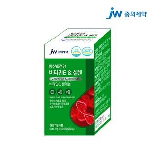 JW중외제약 항산화건강 비타민E & 셀렌 셀레늄 60정, 1개 상품 이미지