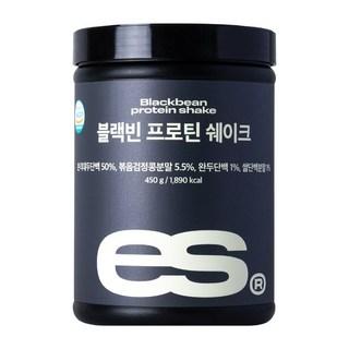 ES 이츠스포츠 블랙빈 식물성 프리미엄 데일리 프로틴 쉐이크, 450g, 1개 상품 이미지