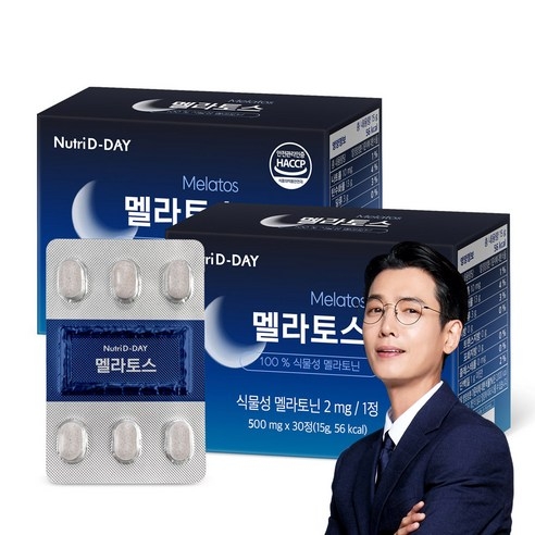 뉴트리디데이 식물성 멜라토닌 함유 멜라토스, 30정, 2개 상세 이미지