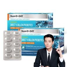 뉴트리디데이 다이렉트 100억 유산균 30g, 60정, 2개 상품 이미지