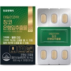 천호엔케어 데일리코어 징코 은행잎추출물 18g, 1개, 30정 상세 이미지