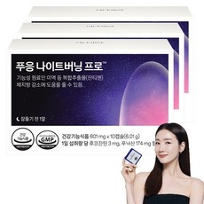푸응 닥터블릿 나이트버닝 프로 잔티젠 수면 다이어트 보조제 601mg, 10정, 3개 상세 이미지