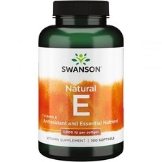 스완슨 Swanson Vitamin E - Natural Vitamin Supplement Promoting Cardiovascular Health - Natural Formula, 1, 1개 상세 이미지