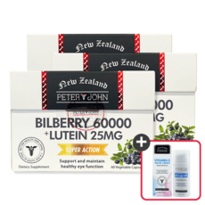 피터앤존 빌베리 60000 루테인 25mg 정품 보장 (60캡슐), 3박스, 60정 이미지