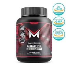 머시스 크레아틴 100% 고함량 모노 하이드레이트 750mg 헬스 부스터 180캡슐, 180정, 1개 상품 이미지