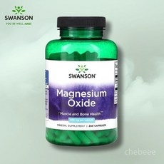 스완슨 산화 마그네슘 400mg 250캡슐 Magnesium, 1개, 250정 상세 이미지