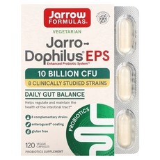 Jarrow Formulas Jarro-Dophilus EPS 100억 베지 캡슐 120정(캡슐당 50억), 자로우포뮬러스Jarro-DophilusEPS1, 1개, 120정 상세 이미지