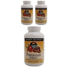 소스내츄럴스 석류 추출물 500mg 타블렛 글루텐 프리 무설탕, 240정, 3개 상세 이미지