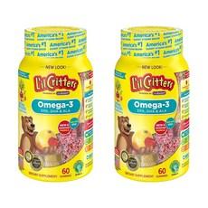 릴크리터스 오메가3 EPA DHA ALA 라즈베리 레몬맛 구미, 60정, 6개 이미지