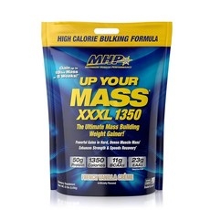 Maximum Human Performance MHP UYM XXXL 1350 매스 빌딩 웨이트 게이너 근육량 증가 단백질 50g 고칼로리 BCAA 11g 류신 프렌, 프렌치 바닐라, 12 Pound (Pack of 1), 1개 상세 이미지