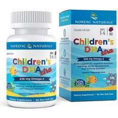 노르딕내추럴스 칠드런 DHA 엑스트라 오메가3 636mg 미니 3~6세 Nordic Naturals Children’s DHA Xtra, 90정, 5개 이미지