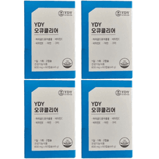 YDY 오큐클리어 60캡슐 x 4박스 4개월분 루테인 마리골드꽃 추출물 개별포장, 4개 이미지