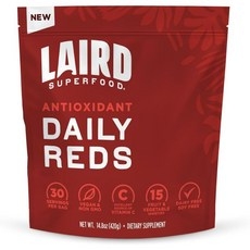 Laird Superfood Antioxident Daily Reds Powder Free Radical Fighting Blend Vitamin C Manganese 2 Serv, 1개, 420g 상세 이미지