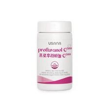 유사나 프로후라바놀 C300 56정 2병 항산화 세포보호 비타민C 포도씨추출물, 1개