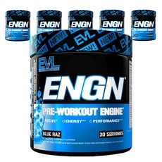 EVLUTIONNUTRITION ENGN 프리-워크아웃 엔진 블루 라즈 맛, 6개, 312g 상세 이미지