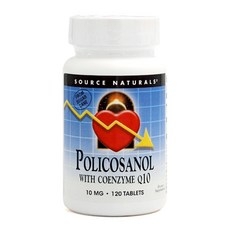 소스 내추럴스 폴리코사놀 위드 코엔자임Q10 10mg 120타블렛, 120정, 5개 상세 이미지