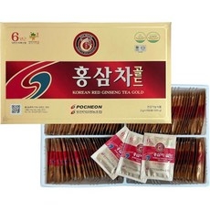 Pocheon 300g 10.6oz Korean 6Years Panax Red Ginseng Root Extract Tea Gold 100 Tea Bags 15% Ginseng, 1개 상세 이미지