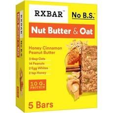 RXBAR A.M. 단백질 바 글루텐 프리 스낵 아침 간식 허니 시나몬 땅콩 버터 275g10온스 박스 바 5개 187559, RxBar RXBAR A.M. 단백질 바, 글루텐 프리, 275g 상품 이미지