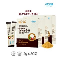 혈당 바나바 홍삼 2중복합기능성 코로솔산 진세노사이드, 90개, 2g 상세 이미지