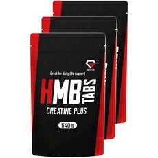 GronG HMB 540 3 글론 타블렛 크레아틴 플러스 알갱이 소립 설계 보충제 봉지, 1개 상세 이미지