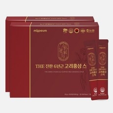 미쁨생활건강 명품 6년근 고려홍삼 찐스틱 + 쇼핑백 15gx30포, 20g, 60개 상세 이미지