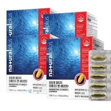 내츄럴플러스 초임계 알티지 오메가3 비타민D, 60정, 4박스 이미지