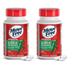 무브프리 관절건강 글루코사민 1500mg +콘드로이친 200mg +MSM 1500mg +히알루론산+칼슘 120 정 x2팩, 2개, 120정 상세 이미지