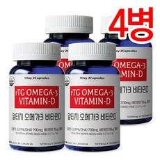 통라이프 하이키즈 오메가3+비타민D-(어린이오메가3)EPA+DHA 150정-4병, 150정, 4개 이미지