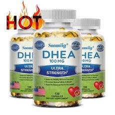 DHEA 100mg은 균형 잡힌 남성과 여성 호르몬 수준을 지원하고 건강한 신진대사 뇌 면역 기능 및 순수한 에너지를 지원하는 천연 DHEA 보충제입니다., 60캡슐, 1개, 60정 상품 이미지
