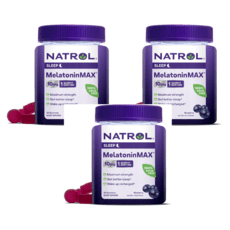 나트롤 블루베리 멜라토닌 슈퍼 슬립 슬리브 졸음 수면 젤리 10mg 50구미, 3개, 50정 상품 이미지