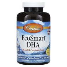칼슨 에코스마트 DHA 내추럴 레몬 500mg 소프트젤, 1개, 120정 이미지