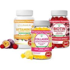 Lunakai Collagen Vitamin E and Biotin Bundle - Non-GMO Anti Aging Supplements for Men & Women - Natu, 1개 상품 이미지