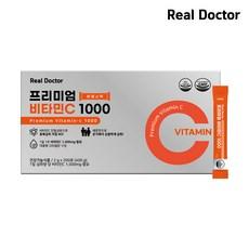 리얼닥터 프리미엄 비타민C 1000 분말 항산화 피로회복 고용량 1 000mg 하루 1포 200일분 대용량 레몬즙과즙분말 비타1000 비타500, 400g, 200회분, 1박스 상품 이미지