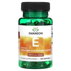 Swanson 비타민E 400IU 소프트젤 100정, 1개 상세 이미지