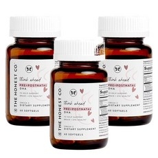 The Honest Company Think Ahead Pre + Postnatal DHA 어니스트컴퍼니 씽크어헤드 프리 앤 포스트네이탈 DHA 소프트젤, 3개, 60정 상세 이미지