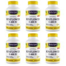 헬시 오리진스 선플라워 비타민 E-400IU, 6개, 120정 상품 이미지