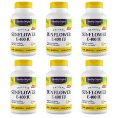 헬시 오리진스 선플라워 비타민 E-400IU, 6개, 120정 상세 이미지